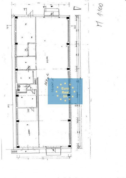 Prenajmeme v Košiciach, Južná trieda skladový priestor o výmere 360 m2, parkovanie.